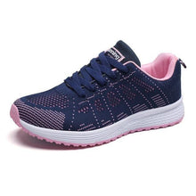 Load image into Gallery viewer, Women Running Sneakers Breathable Women Flat Shoes Lightweight Casual Lace-up Casual Light Sneaker Outdoor Breathable Mesh Fashion Sports Womens Sneakers
