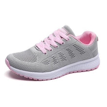 Load image into Gallery viewer, Women Running Sneakers Breathable Women Flat Shoes Lightweight Casual Lace-up Casual Light Sneaker Outdoor Breathable Mesh Fashion Sports Womens Sneakers
