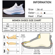 Load image into Gallery viewer, Women Running Sneakers Shoes Vulcanized Women's Casual Flats Elegant Soft Walking Shoes Breathable Non Slip Tennis Athletic Shoe For Casual Gym And  Work
