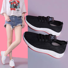 将图片加载到图库查看器，Women's Breathable Non-slip Platform Fashion Autumn New Casual Running Shoes Black Sneakers Lightweight Mesh Tennis Sneaker Fashion Athletic Walking Shoes

