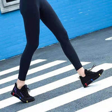 将图片加载到图库查看器，Women's Breathable Non-slip Platform Fashion Autumn New Casual Running Shoes Black Sneakers Lightweight Mesh Tennis Sneaker Fashion Athletic Walking Shoes
