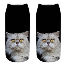 将图片加载到图库查看器，Women's Funny Animal Cute 3D Print Kitten Socks Women Ankle Socks Unisex Socks Fashion Socks Cartoon Cat Fashion Style Casual Boat Socks For Men And Women
