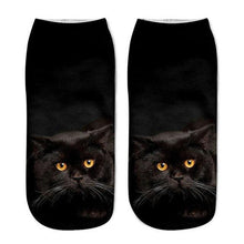 将图片加载到图库查看器，Women's Funny Animal Cute 3D Print Kitten Socks Women Ankle Socks Unisex Socks Fashion Socks Cartoon Cat Fashion Style Casual Boat Socks For Men And Women
