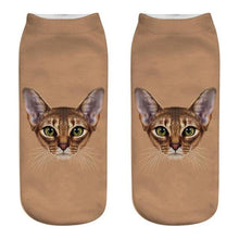 将图片加载到图库查看器，Women's Funny Animal Cute 3D Print Kitten Socks Women Ankle Socks Unisex Socks Fashion Socks Cartoon Cat Fashion Style Casual Boat Socks For Men And Women

