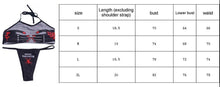 将图片加载到图库查看器，Women’s Funny Printed 2Pcs Bikini Suits Women's Scalloped Triangle Bikini Print Bottom Two Piece Swimsuit Deep V-neck Detachable Breast Pad Sling Tops with Triangle Bottoms Swimsuits
