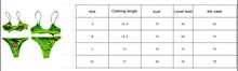 将图片加载到图库查看器，Women’s Funny Printed 2Pcs Bikini Suits Women's Scalloped Triangle Bikini Print Bottom Two Piece Swimsuit Deep V-neck Detachable Breast Pad Sling Tops with Triangle Bottoms Swimsuits
