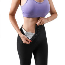 Load image into Gallery viewer, Women's Hot Thermo Compression Sweat Sauna Pants - Body Shaper Exercise Workout Weight Thermo Sweat Leggings
