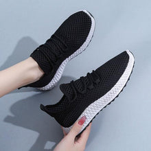 Load image into Gallery viewer, Women's Running Summer Woven Sports Sneakers Fashion Casual Shoe Breathable Mesh Walking Shoes Non Slip Lightweight Breathable Mesh Running Shoes Comfortable Design
