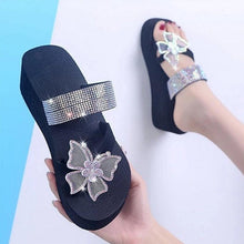 Load image into Gallery viewer, Women's Sandals Summer Slippers Elegant Butterfly Shoes Open Toe Fashion Comfortable Elegant Platform Shoes Pink Sandals For Women Dressy Modern Thick Platform Sandals
