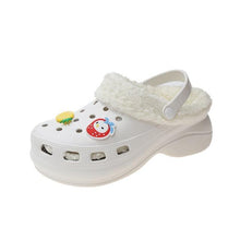 将图片加载到图库查看器，Women's Slippers Summer New Thick Soles Fashion Leather Shoes Flip Flops Women Clogs Winter Slippers Arch Support House Slippers Slip On Garden Shoes Warm Home Shoes
