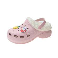 将图片加载到图库查看器，Women's Slippers Summer New Thick Soles Fashion Leather Shoes Flip Flops Women Clogs Winter Slippers Arch Support House Slippers Slip On Garden Shoes Warm Home Shoes
