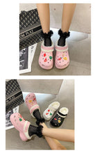 将图片加载到图库查看器，Women's Slippers Summer New Thick Soles Fashion Leather Shoes Flip Flops Women Clogs Winter Slippers Arch Support House Slippers Slip On Garden Shoes Warm Home Shoes
