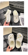 将图片加载到图库查看器，Women's Slippers Summer New Thick Soles Fashion Leather Shoes Flip Flops Women Clogs Winter Slippers Arch Support House Slippers Slip On Garden Shoes Warm Home Shoes

