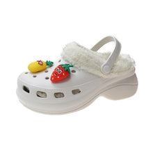 将图片加载到图库查看器，Women's Slippers Summer New Thick Soles Fashion Leather Shoes Flip Flops Women Clogs Winter Slippers Arch Support House Slippers Slip On Garden Shoes Warm Home Shoes
