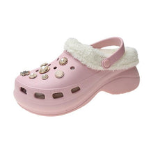 将图片加载到图库查看器，Women's Slippers Summer New Thick Soles Fashion Leather Shoes Flip Flops Women Clogs Winter Slippers Arch Support House Slippers Slip On Garden Shoes Warm Home Shoes
