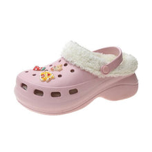 将图片加载到图库查看器，Women's Slippers Summer New Thick Soles Fashion Leather Shoes Flip Flops Women Clogs Winter Slippers Arch Support House Slippers Slip On Garden Shoes Warm Home Shoes
