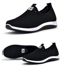 Load image into Gallery viewer, Women's Sneakers Espadrrilles Breathable Mesh Summer Shoes For Women Walking Solid Non Slip Casual Shoes Girls Tennis Slip On Sneakers Lightweight Comfortable Mesh Casual Sneakers
