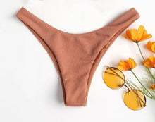 Load image into Gallery viewer, Women's Strapless Bowknot Split Bikini Swimsuit Swimming Suit For Women Women's Tie Knot Front Solid Color Bikini Set Swimsuit Bathing Suits High Cut Bikini Set Strapless Solid Color 2 Pieces Bathing Suit

