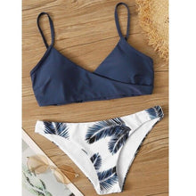 将图片加载到图库查看器，Women's Swimsuit Bikini Swimwear Floral Random Print Bikini Set Push-Up Bikinis Swim Suit Female Beachwear Swim Women Swimsuits Halter Push Up Bikini Two Piece Bathing Suits For Women
