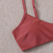 将图片加载到图库查看器，Women's Swimsuit Bikini Swimwear Floral Random Print Bikini Set Push-Up Bikinis Swim Suit Female Beachwear Swim Women Swimsuits Halter Push Up Bikini Two Piece Bathing Suits For Women
