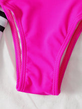 将图片加载到图库查看器，Women's Swimsuits Swimwear Patchwork Bikini Woman Push up Bikinis Swimsuit Bathing Suits Women Rave Neon Patchwork Bikini Swimsuit 2 Piece Cutout Molded Push Up Bathing Suit
