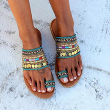 将图片加载到图库查看器，Women Sandals Flip-Flops Handmade Style Flip Flop Sandals Streetwear Fashion Shoes Women Flat Clip Toe Casual Floral Beach Flip Flop Comfy Shoes Summer Elegant Toe Ring Sandals
