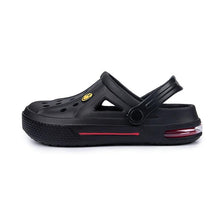 Load image into Gallery viewer, Women Sandals Summer Hole Shoes Rubber Clogs Garden Shoes Black Beach Flat Sandals Garden Shoes Sandals Lightweight Slip On Classic Adjustable Outdoor Walking Clogs
