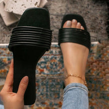 Load image into Gallery viewer, Women Sandals Summer Hollow Out Shoes Open Toe Beach Flats Ladies Footwear Strappy Flat Sandals Adjustable Casual Sandal With Open Toe Slingback Elegant Sandals
