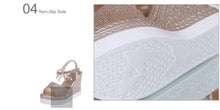 将图片加载到图库查看器，Women Sandals Summer Platform Sandals Buckle Strap Peep Toe Thick Bottom Modern Espadrille Sandals Platform Cross Buckle Strap Slingback Summer Open Toe Shoes
