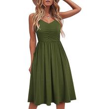 Load image into Gallery viewer, Women Sleeveless Cotton Summer Beach Dress
