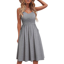 Load image into Gallery viewer, Women Sleeveless Cotton Summer Beach Dress
