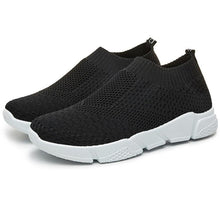 将图片加载到图库查看器，Women Slip On White Sneakers Vulcanize Shoes Super Light Women Casual Breathable Walking Shoes Lightweight Running Shoes Mesh Workout Casual Espadrilles Sports Sneakers
