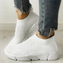将图片加载到图库查看器，Women Slip On White Sneakers Vulcanize Shoes Super Light Women Casual Breathable Walking Shoes Lightweight Running Shoes Mesh Workout Casual Espadrilles Sports Sneakers
