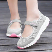 将图片加载到图库查看器，Women Sneakers Espadrille Fashion Breathable Mesh Casual Shoes Flat Shoes Women Work Shoes Breathable Mesh Slip-On Shoes Women Mesh Running Casual Sport Design
