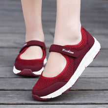 将图片加载到图库查看器，Women Sneakers Espadrille Fashion Breathable Mesh Casual Shoes Flat Shoes Women Work Shoes Breathable Mesh Slip-On Shoes Women Mesh Running Casual Sport Design
