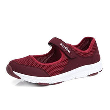将图片加载到图库查看器，Women Sneakers Espadrille Fashion Breathable Mesh Casual Shoes Flat Shoes Women Work Shoes Breathable Mesh Slip-On Shoes Women Mesh Running Casual Sport Design
