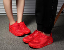 Load image into Gallery viewer, Women Soft Platform Sneakers Green Black Pink Breathable Air Cushion Casual Sports Women Trainers Fashion Lightweight Tennis Sport Walking Athletic Casual Footwear Sneakers
