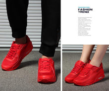 Load image into Gallery viewer, Women Soft Platform Sneakers Green Black Pink Breathable Air Cushion Casual Sports Women Trainers Fashion Lightweight Tennis Sport Walking Athletic Casual Footwear Sneakers
