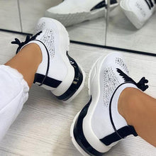 Load image into Gallery viewer, Women Sport Elegant Sneakers Platform Shoes Flats Solid Casual Spring Summer New Fashion Women's Vulcanized Running Sneakers Walking Tennis Shoes Lightweight Breathable Design
