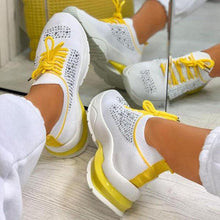 Load image into Gallery viewer, Women Sport Elegant Sneakers Platform Shoes Flats Solid Casual Spring Summer New Fashion Women's Vulcanized Running Sneakers Walking Tennis Shoes Lightweight Breathable Design
