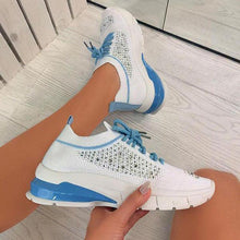 Load image into Gallery viewer, Women Sport Elegant Sneakers Platform Shoes Flats Solid Casual Spring Summer New Fashion Women's Vulcanized Running Sneakers Walking Tennis Shoes Lightweight Breathable Design
