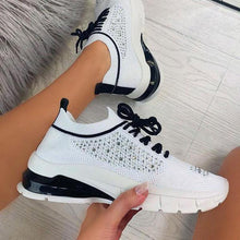 Load image into Gallery viewer, Women Sport Elegant Sneakers Platform Shoes Flats Solid Casual Spring Summer New Fashion Women's Vulcanized Running Sneakers Walking Tennis Shoes Lightweight Breathable Design
