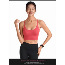 Load image into Gallery viewer, Women Sports Bra Sexy Brathable Sports Top Yoga Bra Push Up Top Female Gym Fitness Sports Underwear Female Seamless bra
