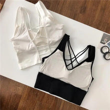 Load image into Gallery viewer, Women Sports Bra Sexy Brathable Sports Top Yoga Bra Push Up Top Female Gym Fitness Sports Underwear Female Seamless bra
