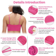 Load image into Gallery viewer, Women Strap Sport Bras Padded Strappy Tank Tops
