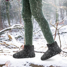 Load image into Gallery viewer, Women Suede Mid-Calf Snow Boot with Anti-slip Rubber Base
