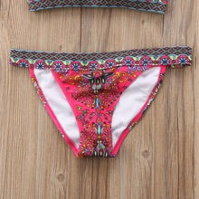 Load image into Gallery viewer, Women Summer Beautiful Print Swimsuit Bikini Set  Women's Solid Halter Padded Push Up Bikini Set Two Pieces Swimsuit Swimwear Bathing Suit Push-up Bandage Swimming Costume Bathing Suit Fashion Beachwear
