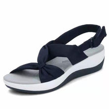 Load image into Gallery viewer, Women Summer Open Toe Sandals Women Bow Platform Comfy Beach Sandals Women Bow-Knot Platform Simple Outdoor Flip-Flops Beach Sandals Fashion Slippers Summer Sandals
