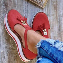 Load image into Gallery viewer, Women Summer Sandals Fashion Buckle Strap Solid Cover Heel Flat Platform Heel Casual Summer Strappy Cut Out Closed Toe Sandals Comfy Chunky Slippers For Indoor Outdoor
