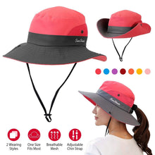 将图片加载到图库查看器，Women Summer Sun Bucket Hats Foldable

